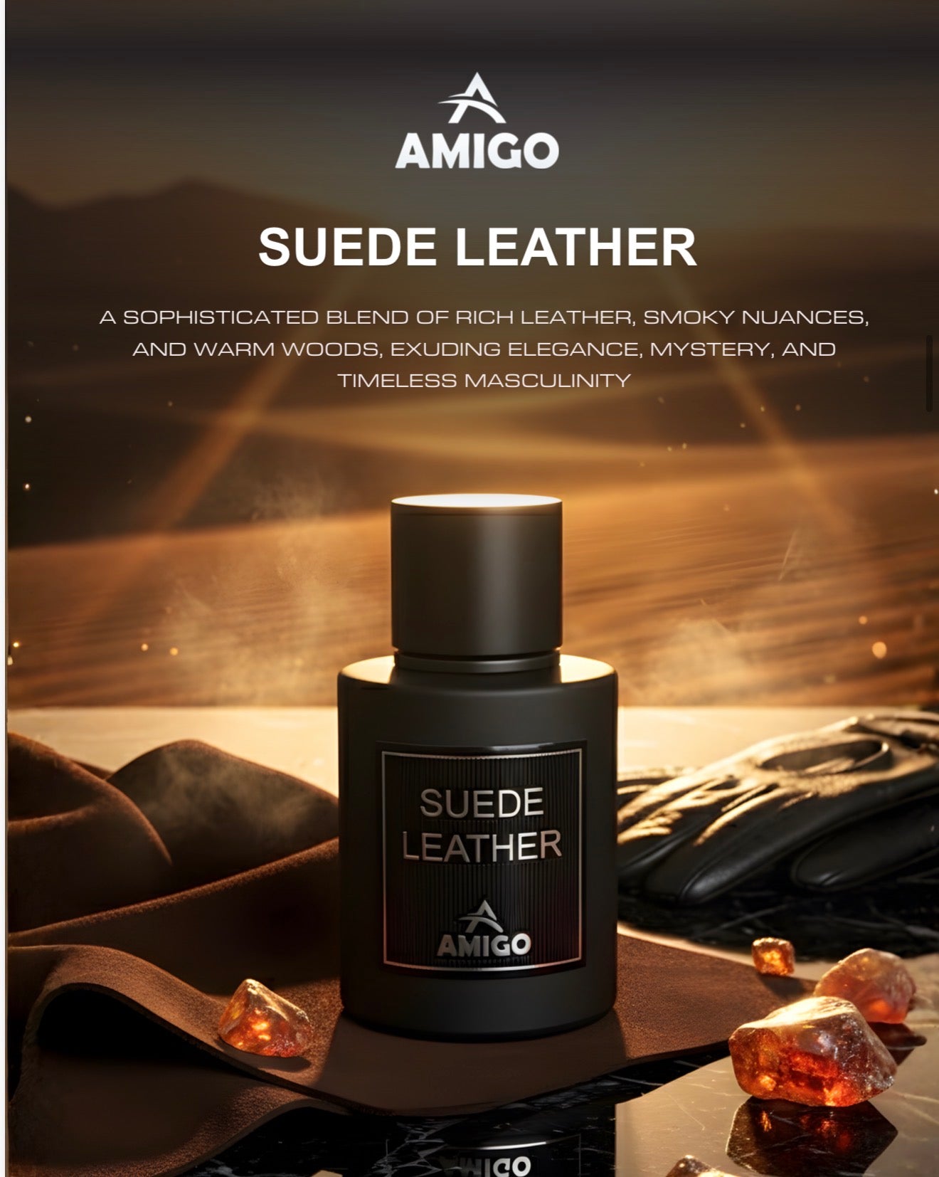 Suede Leather Eau De Parfum By Amigo Inspired By Ombre Leather