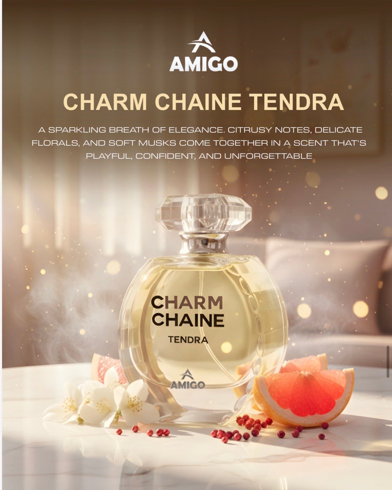 Charm Chaine Tendra Eau De Parfum By Amigo Inspired By Chance Perfume