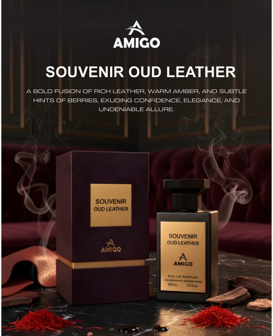 Souvenir Oud Leather By Amigo Inspired By Tuscan Leather For Unisex