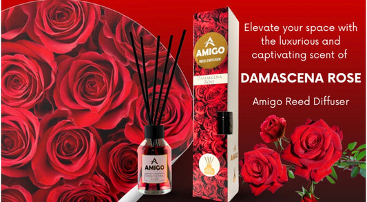 Damascena Rose Reed Diffuser By Amigo